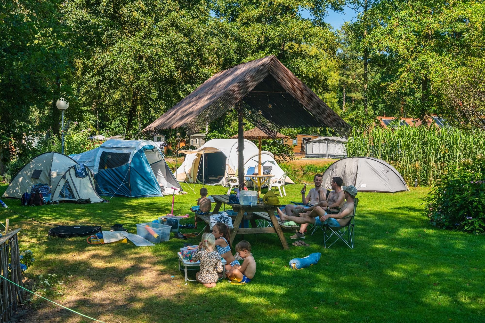 Camping in der belgischen Natur